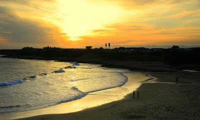 Natural beach Sunset