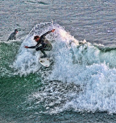 Swirling Surfer-Santa Cruz