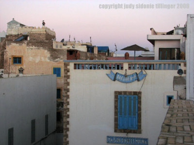 morning on the roof, riad al medina