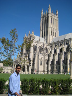 Jason at the National Cathedral