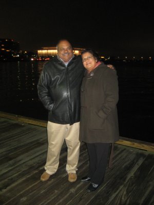 Mom and Dad on the waterfront