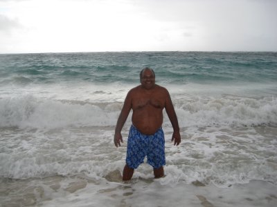 Dad at Macaroni Beach