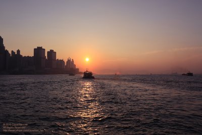 Sunset in Victoria Harbour