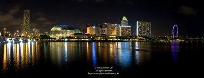 A night scene in Singapore