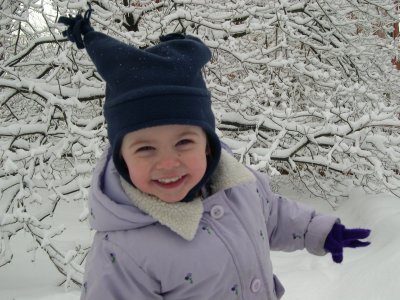 Elle in the snow