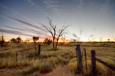 Open gate at sunset DSC2132-34