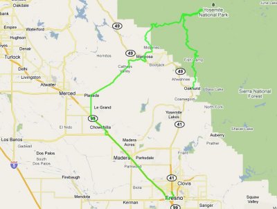 June 29 Route Driven Map