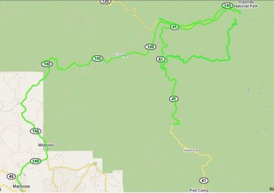 June 30 Route Driven Map