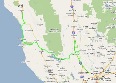July 2 Route Driven Map