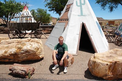 Heading to Petrified Forest Route 66