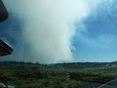 Forest Fire near I-40W