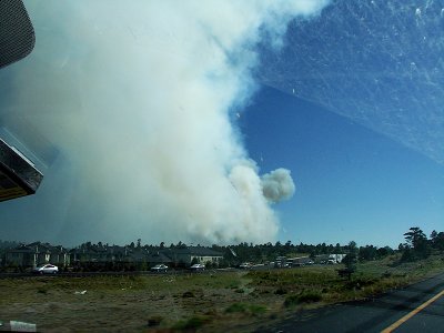 Forest Fire near I-40W