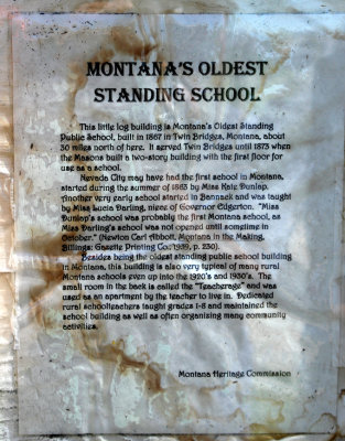 Montana's Oldest Standing School
