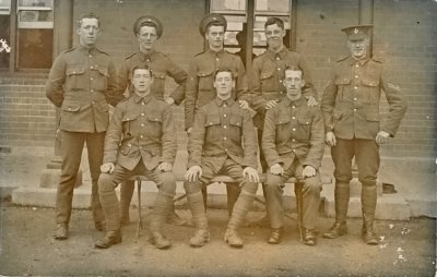 Frank Cyril Linter 1899-1981 back row 3rd from left - Frank was the brother of my grandmother Dolly on my mothers side (Parr)