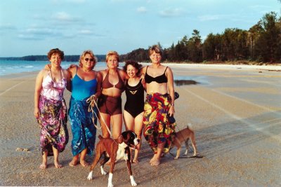 The Girls relaxing at the Beach