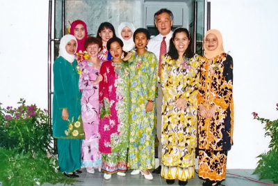 Jin Lor, with all the Girls at Radicare, 1995