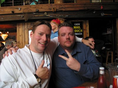 LJ and Dale, at the Mangy Moose