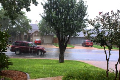 Rain on the street