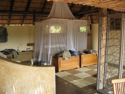 Kapamba Camp bedroom area.