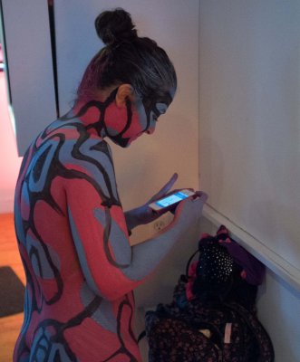 Body painting by Andy Golub, Soho, September 24, 2012