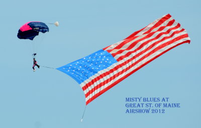 The Great St. of Maine Airshow  Misty Blues all Woman Skydiving Team