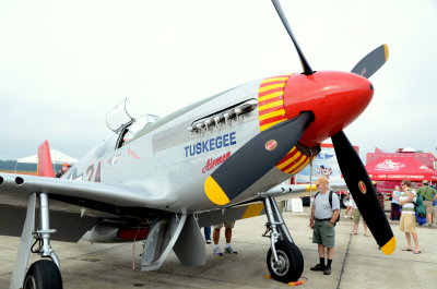 The Great St. of Maine Airshow  P-51C Tuskegee Airman WWll