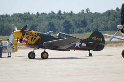 The Great St. of Maine Airshow  P-40 of The Texas  FLYING LEGENDS