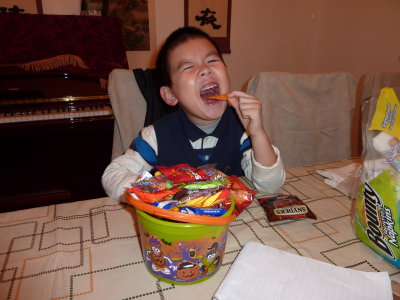 Eating Halloween Chips