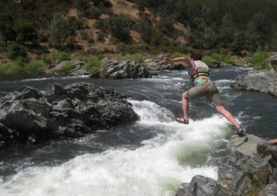 Julie Light Jumping into Satan's
