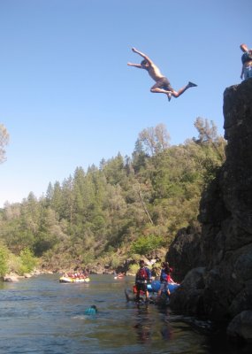 Fernando Ramirez Leaping from Jumping Rock