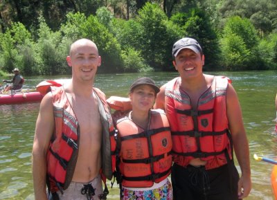 Jason Currier with Wife Leah and Friend Brian