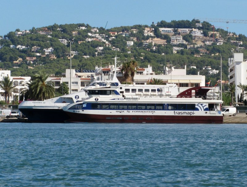 Cala Saona with Formentera Jet behind - Seen at Ibiza 2010