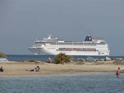 Cruise Ship Sinfonia Off Ibiza