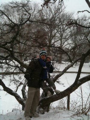 J and D on tree in island 2.jpg