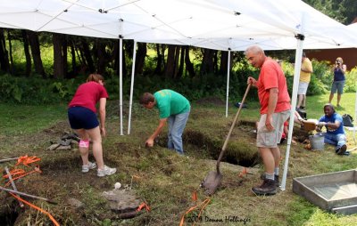 Students Working at the Homestead