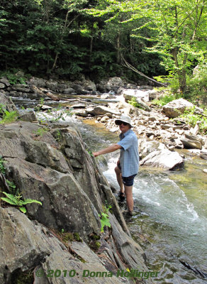 Peter on the rocks