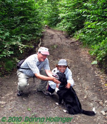 Peter, Mikyo and Banjo Today, Out For A Walk