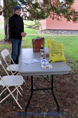 Volunteer Manning the Ice Cream Making