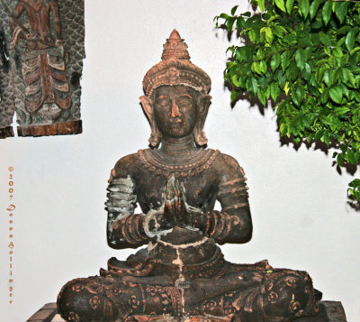 Wooden Buddha in Bangkok