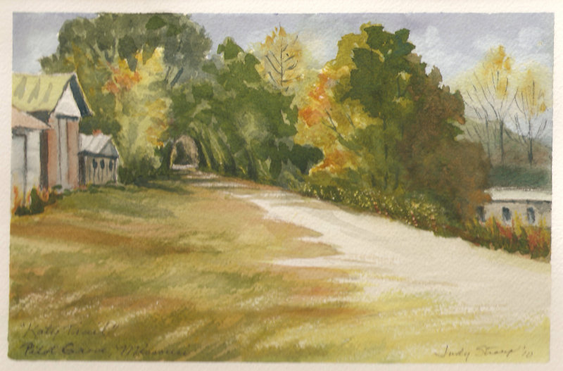 en plein air Katy Trail at Pilot Grove, Mo