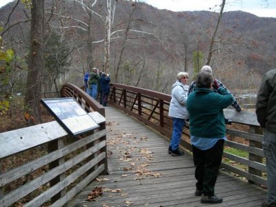 Watching for waterfowl on the river