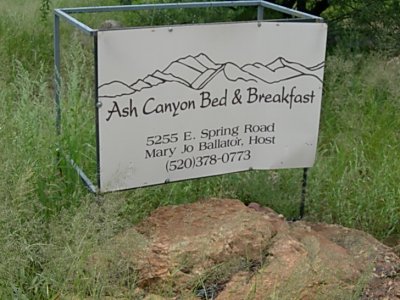 Ash Canyon -  Ballator B&B