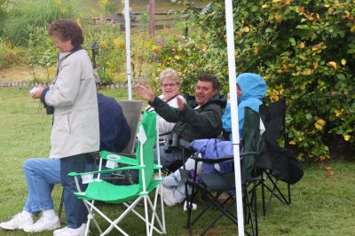 Describing hummingbird flight in the rain