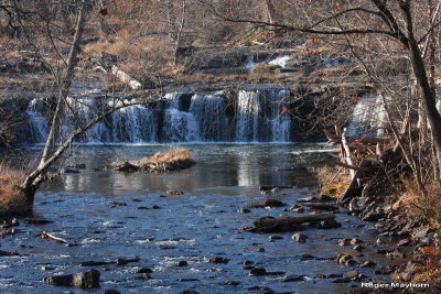 Sandstone Falls low on water