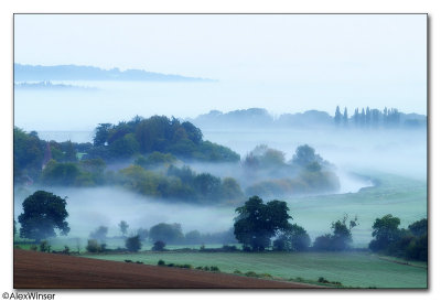Misty dawn over Houghton