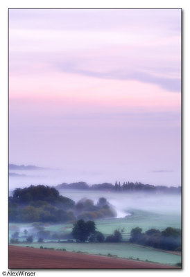 Misty dawn over Houghton