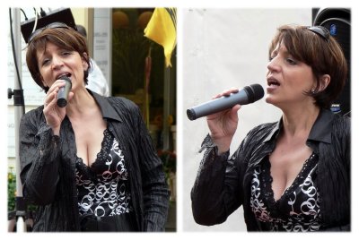the musicians - a lady from Italy