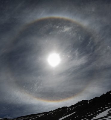 22 degs Solar halo