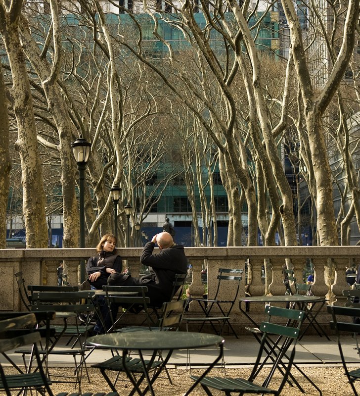 winter in Bryant Park