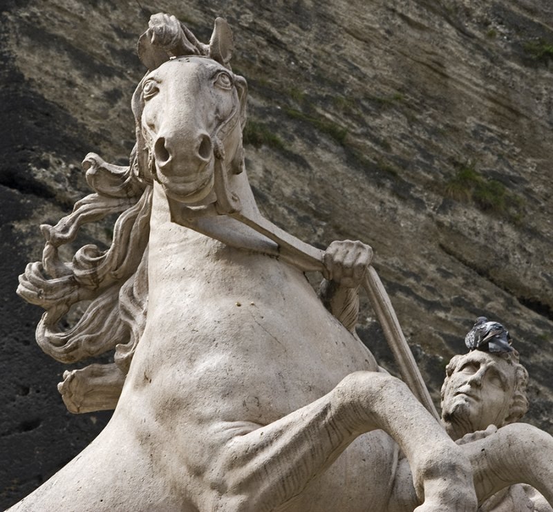 horse tamer statue at the horse pond